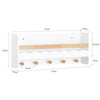 SoBuy Dulap de perete pentru copii cu raft pentru copii 73x30x15cm KMB78-W