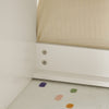 SoBuy KMB82-W Banc de Rangement pour Livres et Jouets pour Enfant, Coffre à Jouets Enfant avec 2 Coffres à Roulettes et 2 Tiroirs Coulissant