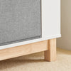 SoBuy Rafturi pentru mobilier pentru copii pentru copii pentru mobilier pentru dormitor cu două sertare în țesătură naturală nețesută 100x35x80cm KMB85-W