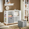 SoBuy Rafturi pentru mobilier pentru copii pentru copii pentru mobilier pentru dormitor cu două sertare în țesătură naturală nețesută 100x35x80cm KMB85-W