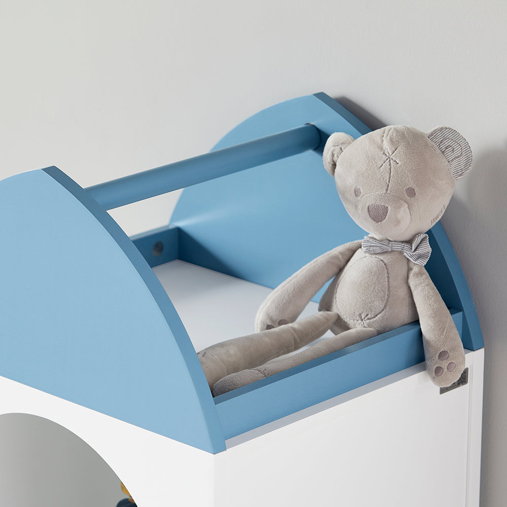 SoBuy KMB87-W Étagère Enfant, Étagère à Livres, Bibliothèque Enfant, Étagère de Rangement pour Livres et Jouets