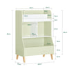 SoBuy Bibliotecă pentru copii cu compartimente de depozitare și o cutie de raft pentru jucării raft pentru copii care organizează jucării Green 60x36x88.8cm KMB90-GR
