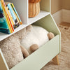 SoBuy Bibliotecă pentru copii cu compartimente de depozitare și o cutie de raft pentru jucării raft pentru copii care organizează jucării Green 60x36x88.8cm KMB90-GR