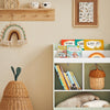 SoBuy Bibliotecă pentru copii cu compartimente de depozitare și o cutie de raft pentru jucării raft pentru copii care organizează jucării Green 60x36x88.8cm KMB90-GR