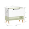 SoBuy Noptieră pentru copii pentru mobilier pentru dormitor pentru copii pentru dormitor verde 60x34x56.5cm KMB91-GR