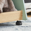 SoBuy KMB99-GR Bibliotecă pentru copii cu roți Raft pentru cărți pentru copii Raft pentru camera copiilor cu 3 rafturi și 4 roți