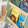 SoBuy KMB99-H-GR Bibliotecă pentru copii pe roți, Raft de cărți pentru copii, Raft pentru camera copiilor cu 5 rafturi și 4 roți