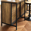 SoBuy KNL01-F Insulă Centrală de Bucătărie Industrială 170 cm – Blat XXL, Bufet Bar Vintage