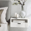 SoBuy Noptieră cu mese masă telefon alb scheller alb 45x25x55 cm nkd03-w