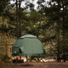 SoBuy OGS32-GR Cort de Camping Pliabil 4 în 1 cu Acoperiș, Sac de Dormit, Saltea Gonflabilă, 1 Persoană, Verde