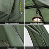 SoBuy Curta de camping pentru bancă pliabilă cu saltea și 1 pungă de grămadă verde, capacitate maximă 160 kg, OGS32-GR