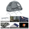 SoBuy Cottain de camping cu cotituri pliante cu saltea și 1 max pung de dormit floare 114kg gri 193x86x160cm OGS32-HG