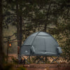 SoBuy OGS32-II-HG Cort de camping în aer liber Cort individual cu cârlig pentru lampă și pungi pentru depozitarea încălțămintei, cort 3-în-1 pentru 1 persoană 193x160x86 cm