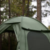 SoBuy OGS32-II-L-GR Cort de camping pentru exterior Cort dublu cu cârlig pentru lampă și genți de depozitare pentru încălțăminte Cort 3 în 1 pentru 2 persoane, 193x188x145 cm