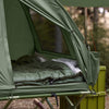 SoBuy OGS32-L-GR Cort de camping 4 în 1 pliabil cu pat supraînălțat, acoperiș, sac de dormit, saltea gonflabilă - 2 persoane - Ideal pentru drumeții, festivaluri și aer liber