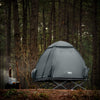 SoBuy OGS32-L-HG Cort de camping pliabil 4 în 1 cu acoperiș, sac de dormit, saltea gonflabilă, 2 persoane, gri