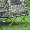 SoBuy OGS61-L-TN Tente Surélevée, Lit de Camping Pliable 3 en 1 avec Toit Anti-UV + Matelas Gonflable Intégré + Sac de Transport, 2 Personnes
