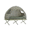 SoBuy OGS32-TN Cort de camping 4 în 1 pliabil cu pat supraînălțat, acoperiș, sac de dormit, saltea gonflabilă -1 persoană - Ideal pentru drumeții, festivaluri și aer liber, L193xP86xH160 cm