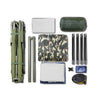SoBuy OGS32-TN Cort de camping 4 în 1 pliabil cu pat supraînălțat, acoperiș, sac de dormit, saltea gonflabilă -1 persoană - Ideal pentru drumeții, festivaluri și aer liber, L193xP86xH160 cm