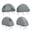 SoBuy OGS32-II-HG Cort de camping în aer liber Cort individual cu cârlig pentru lampă și pungi pentru depozitarea încălțămintei, cort 3-în-1 pentru 1 persoană 193x160x86 cm
