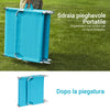 SoBuy 2 x paturi pliante pliante albastre OGS35-BX2