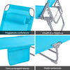 SoBuy Scaun de punte pliabil albastru albastru OGS35-B