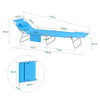 SoBuy 2 x paturi pliante pliante albastre OGS35-BX2