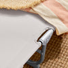 SoBuy OGS35-MI Transat Jardin Extérieur Pliable Bain de Soleil avec Oreiller Chaise Longue Relax avec Poche Latérale Confortable Mobilier de Jardin pour Terrasse Plage Piscine Beige 155x56x81cm