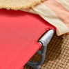 SoBuy OGS35-R Șezlong Pliabil de Grădină Exterior, Șezlong pentru Plajă cu Pernă, Șezlong Relaxant cu Buzunar Lateral, Mobilier Confortabil de Grădină pentru Terasă, Plajă, Piscină, Roșu 155x56x81cm