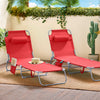 SoBuy OGS35-Rx2 Set de 2 Șezlonguri de Grădină Pliabile, Șezlong de Soare cu Pernă, Scaun Relaxant cu Buzunar Lateral, Mobilier de Grădină pentru Terasă, Plajă, Piscină, Negru 155x56x81 cm