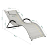 SoBuy OGS38-HG Chaise Longue Transat de Jardin Bascule avec Appui-tête