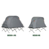 SoBuy Cortul de camping, pătuțul de camping pliabil din aluminiu, călătoria de camping cu acoperiș, pungă de dormit, sarcină maximă 150 kg OGS60-HG