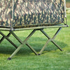 SoBuy OGS32-L-TN Cort de camping 4 în 1 pliabil, cu pat supraînălțat, acoperiș, sac de dormit, saltea gonflabilă - 2 persoane - Ideal pentru drumeții, festivaluri și aer liber, L325xP145xH188 cm