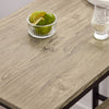 SoBuy OGT03-N Set Masă Înaltă de Bucătărie 87 cm cu 2 scaune de bar – Mobilier de Bar Compact Mese În Picioare pentru Spații Mici, Balcon, Living sau Bucătărie – Stil Industrial Lemn și Metal