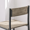 SoBuy OGT03-N Set Masă Înaltă de Bucătărie 87 cm cu 2 scaune de bar – Mobilier de Bar Compact Mese În Picioare pentru Spații Mici, Balcon, Living sau Bucătărie – Stil Industrial Lemn și Metal