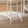 SoBuy OGT11-WN Set 1 Masă + 4 Scaune de Bar Set Masă de Bar Bistrou + 4 Scaune cu Suport pentru Picioare Masă Înaltă Bucătărie