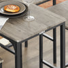 SoBuy OGT14-N Set 1 Masă + 4 Scaune, Set Masă de Bar Bistro + 4 Scaune, Masă Înaltă, Masă Înaltă de Bucătărie, pentru Sufragerie, Bucătărie, Living, Balcon, Natur