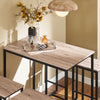 SoBuy OGT15-N Ensemble 1 Table de Bar Bistrot + 4 Tabourets de Bar