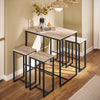 SoBuy OGT15-N Ensemble 1 Table de Bar Bistrot + 4 Tabourets de Bar