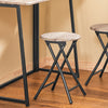 SoBuy OGT18-N Set de 1 Table + 2 Chaises Table à Manger Table de Cuisine
