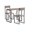 SoBuy Set de masă cu 2 scaune și scaune de bucătărie vintage l80*p50*a75 cm, OGT19-N