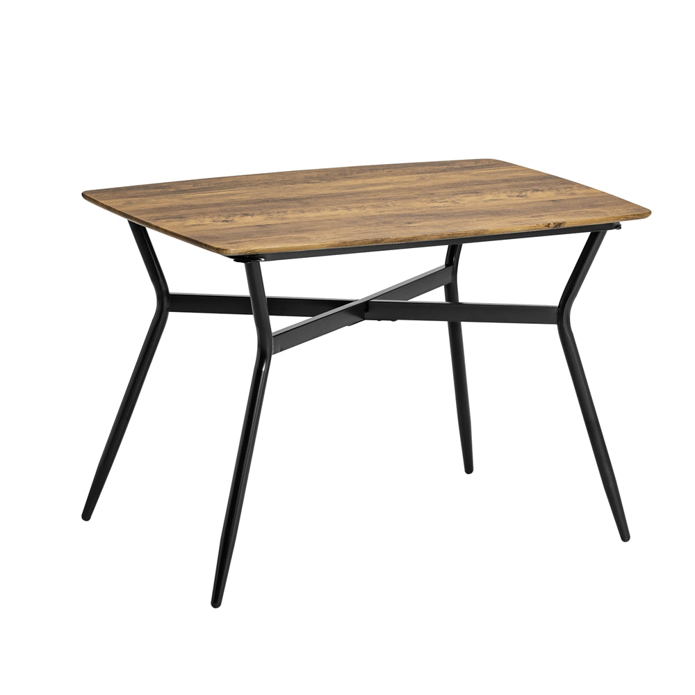 SoBuy OGT49-F Set masă de dining și 4 scaune Masă de bucătărie Set de 5 piese Cadru din oțel Masă