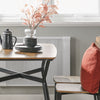 SoBuy Set de 5 bucăți de masă cu 4 scaune pentru bucătărie mobilă set mobil set de prânz maro 110x76x70cm OG49-F