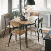 SoBuy Set de 5 bucăți de masă cu 4 scaune pentru bucătărie mobilă set mobil set de prânz maro 110x76x70cm OG49-F