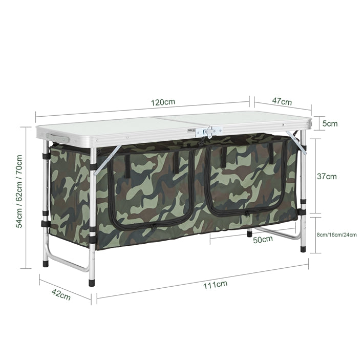SoBuy OGT50-TN Dulapuri de camping | Masă de camping | Echipament de camping