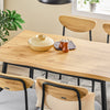 SoBuy OGT52-N Set Masă 5 Piese cu Scaune Confortabile, Set Masă și Scaune 4, Masă de Bucătărie Compactă pentru Spații Mici, Ideală pentru Sufragerie, Bucătărie, Living