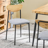 SoBuy OGT52-N Set Masă 5 Piese cu Scaune Confortabile, Set Masă și Scaune 4, Masă de Bucătărie Compactă pentru Spații Mici, Ideală pentru Sufragerie, Bucătărie, Living