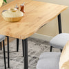 SoBuy OGT52-N Set Masă 5 Piese cu Scaune Confortabile, Set Masă și Scaune 4, Masă de Bucătărie Compactă pentru Spații Mici, Ideală pentru Sufragerie, Bucătărie, Living