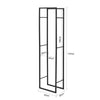 SoBuy SDA03-SCH Suport bușteni șemineu, suport solid pentru lemne de foc din metal, antracit, suport bușteni de mare capacitate, interior și exterior - 45 x 30 x 170 cm