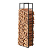 SoBuy SDA03-SCH Suport bușteni șemineu, suport solid pentru lemne de foc din metal, antracit, suport bușteni de mare capacitate, interior și exterior - 45 x 30 x 170 cm